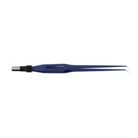 Pinza bipolar recta 20 cm punta curva 1.2 mm (ref. 769)
