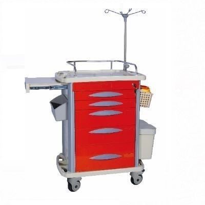 Carro rojo para emergencias de plástico