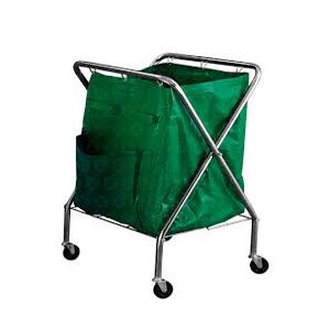 Carro de aseo en forma de tijeras medidas