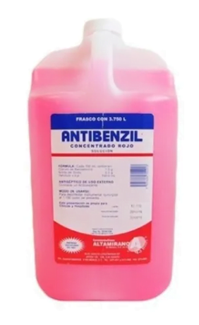 ANTIBENZIL CONCENTRADO ROJO GALON (CLORURO DE BENZALCONIO 1%)