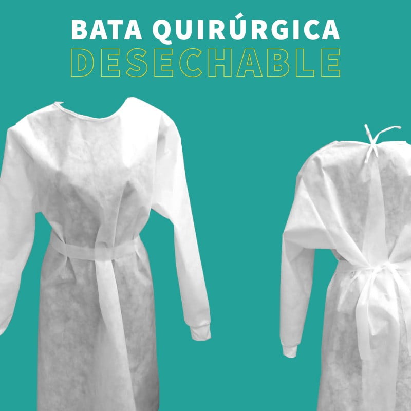 BATA MEDICA DESECHABLE DE SMS