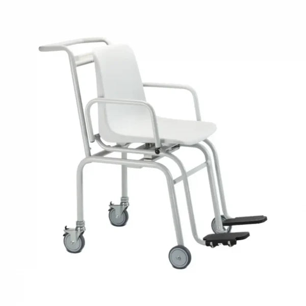Báscula Digital Silla Con Ruedas Pierneras Plástico 200Kg Div 100g Tara Auto Hold