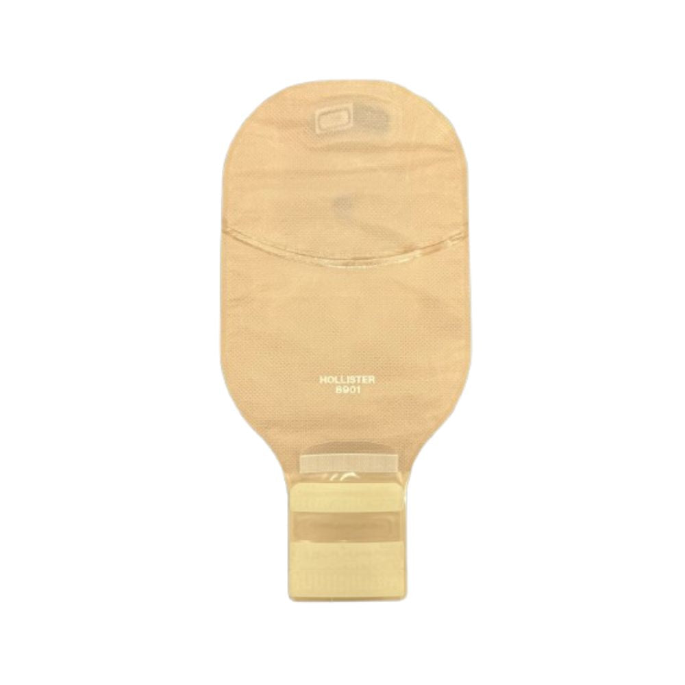Bolsa Drenable Premier CeraPlus de Hollister con barrera plana recortable hasta 64 mm y filtro, diseñada para protección cutánea