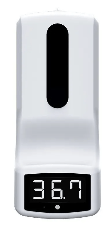 Termómetro K9 Infrarrojo Dispensador Gel Antibacterial + Tripie