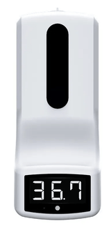 Termómetro K9 Infrarrojo Dispensador Gel Antibacterial + Tripie