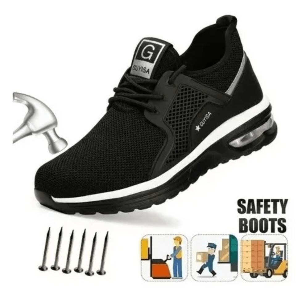 Zapatos De Seguridad Con Protección, Calzado Industrial con Válvula de Aire