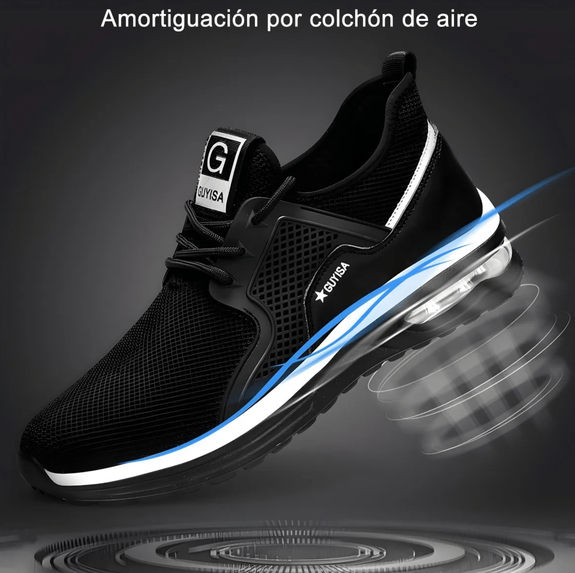 Zapatos De Seguridad Con Protección, Calzado Industrial con Válvula de Aire