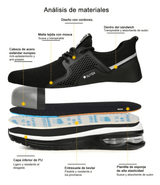 Zapatos De Seguridad Con Protección, Calzado Industrial con Válvula de Aire