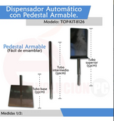 Pedestal Con Despachador Dispensador De Gel Automático V3