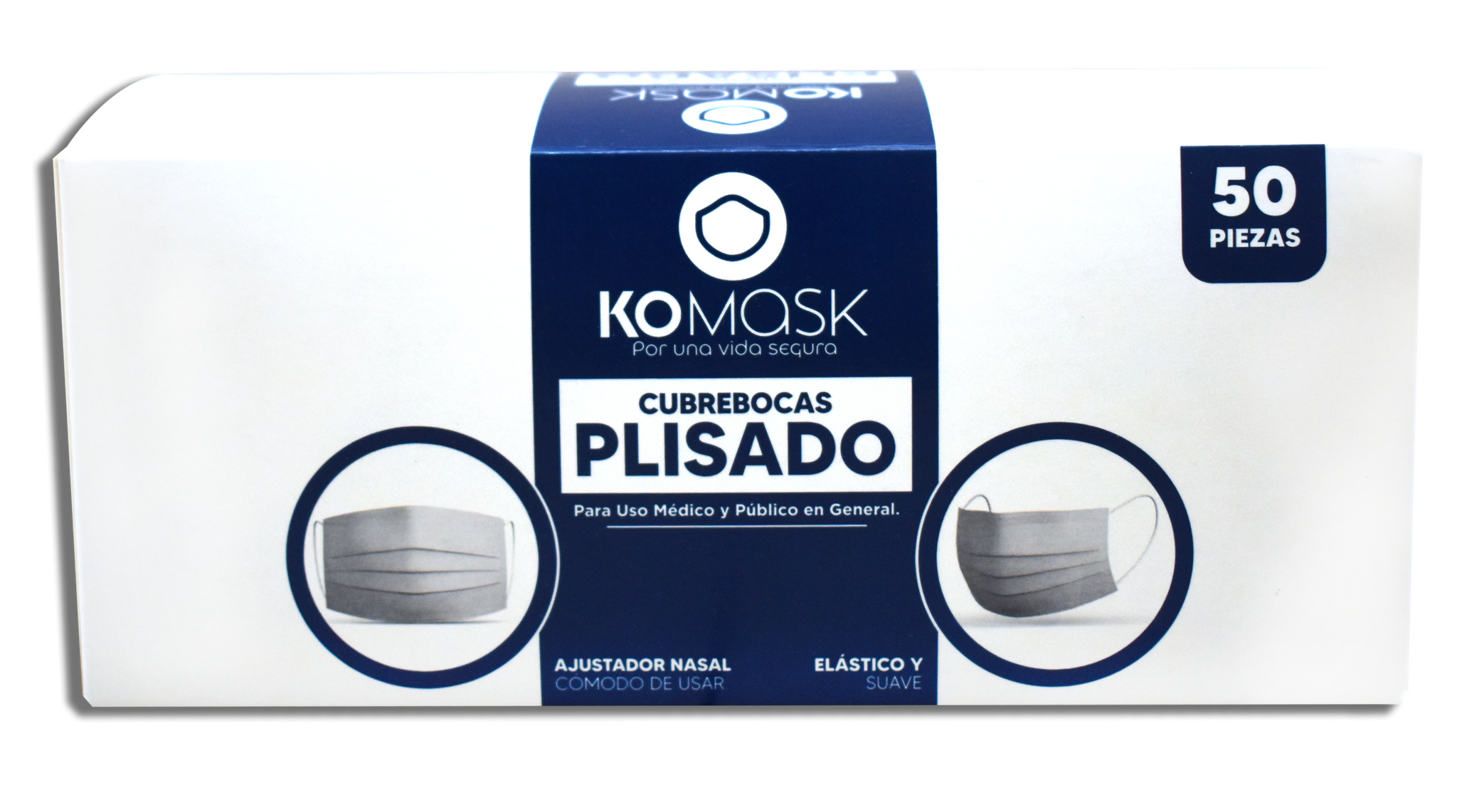 Cubrebocas TTP Tricapa Termosellado Plisado 1,000 piezas