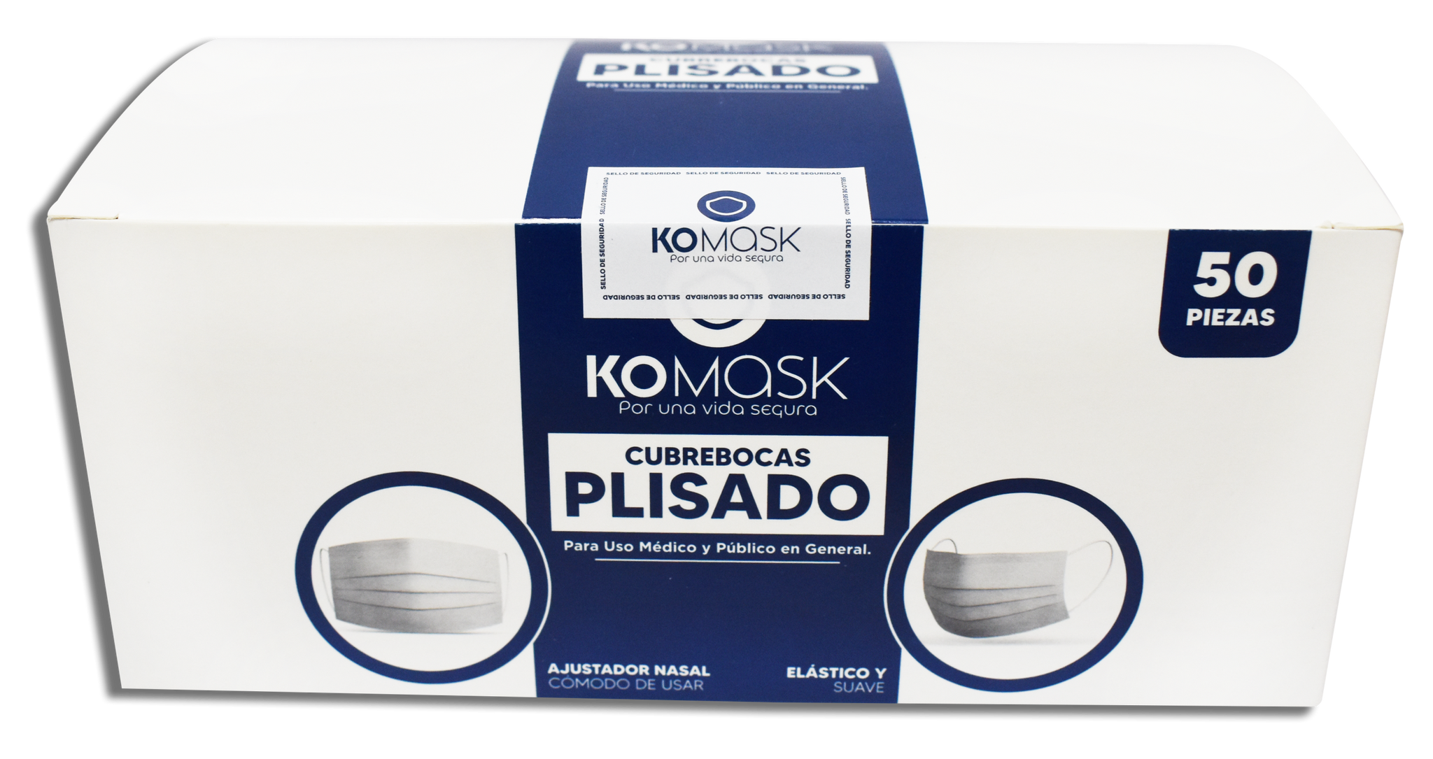 Cubrebocas TTP Tricapa Termosellado Plisado 1,000 piezas