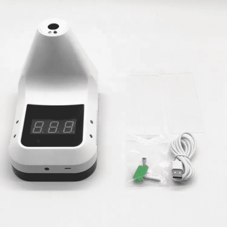 Termómetro K3 Infrarrojo De Pared Sin Contacto Con Alarma (Con tripié y bateria recargable)