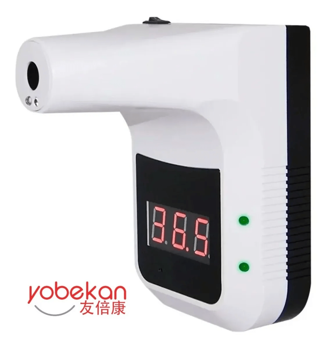 Termómetro Digital Infrarrojo De Pared YOBEKAN K9 Incluye Tripié, Batería y Adaptador de corriente.