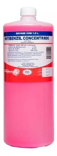 ANTIBENZIL CONCENTRADO ROJO LITRO (CLORURO DE BENZALCONIO 1%)