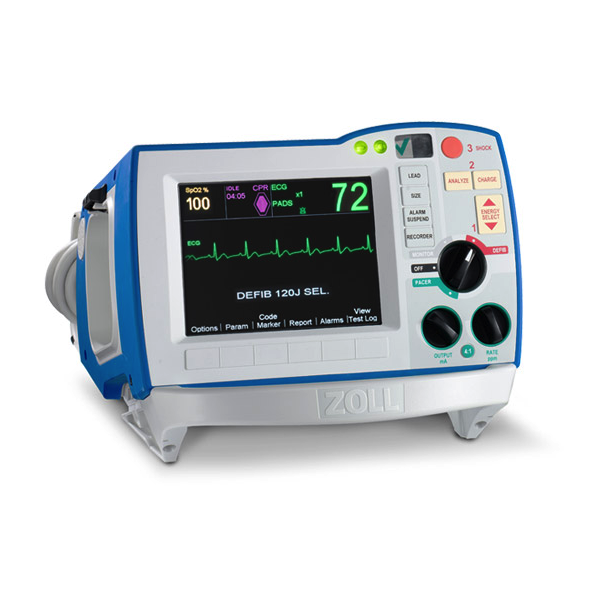 Desfibrilador R series Profesional Mod. Advanced con AED, Marcapaso, 5 ECG, SPo2 y ETCO2 Cat. ZOL-RADV Zoll