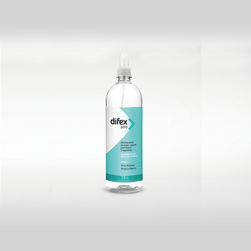 Sanitizante / Desinfectante Difex Zero® - 1 L. (atomizador botón)