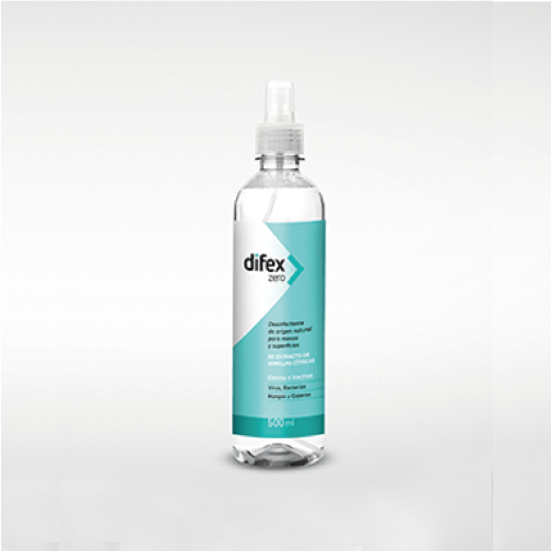 Sanitizante / Desinfectante Difex Zero® - 250 ml. (atomizador botón)