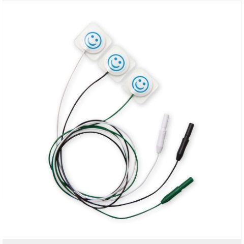 Electrodo neonatal radiolúcido 22x22 sobre C/3 piezas Caja con 200 sobres Cat. MED-MPGBW78RT Marca Medico Electrodes