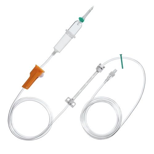 Equipo para bomba de de Infusión INFUSOMAT SPACE para sangre 250cm y filtro antihemolítico caja 100 piezas Cat. 8270066SP-26