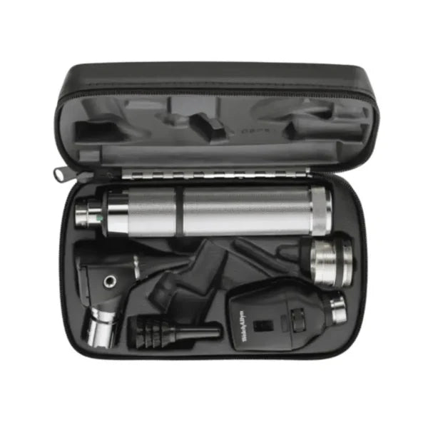 Estuche de Diagnóstico Recargable Halógeno 35V Oftalmo Standar Otoscopio 25020 Mango Convertible
