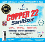 Liquido Sanitizante Para Maquina De Humo 1 Lt Cu2+