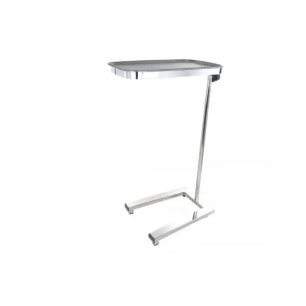Mesa Mayo Base Tubular Cromada Sin Charola Mayo