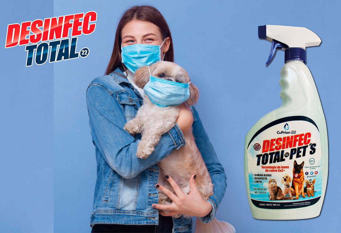 Desinfectante TOTAL PETS MASCOTAS 700 ML