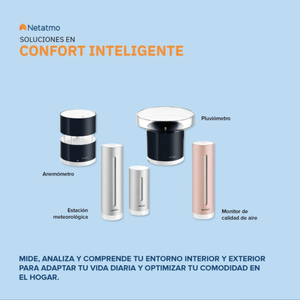 Medidor de la Calidad del Aire y CO2 Inteligentes NETATMO