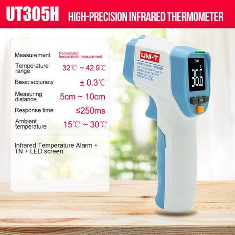 Termómetro Infrarojo UNI-T Ut305h / 32ºc A 42.9º / Alarma Audible