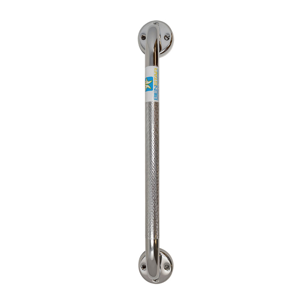Agarradera 16 Pulg (40.61 Cm) Moleteada Cromada
