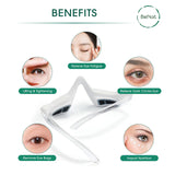 Masajeador de terapia de luz roja para ojos de DC-BeNat, rejuvenece y relaja la piel alrededor de los ojos con luz LED roja.
