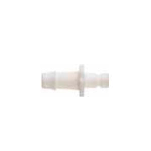Conector plástico macho tipo bayoneta para 10, producto de la marca Beracah Médica, visible en imagen con detalles del conector