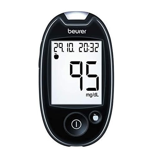 Glucometro Beracah Medica con pantalla digital, kit incluye 50 tiras reactivas para medir glucosa en sangre hasta 44 mg/dL