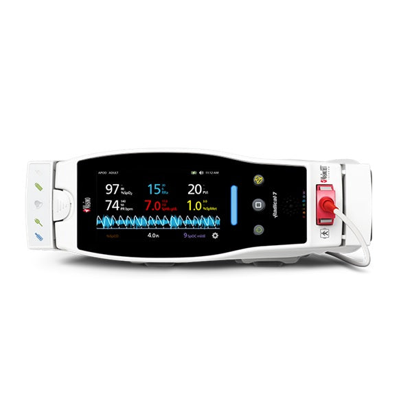 Oximetro de pulso Radical 7 de Beracah Medica, dispositivo 3 en 1 para monitoreo de oxígeno, pulso y frecuencia cardíaca en escritorio