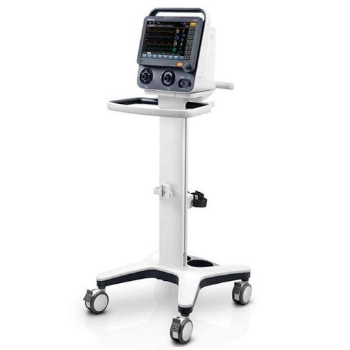 Ventilador de traslado adulto, pediátrico y neonatal Beracah Medica, pantalla de 12.1" modelo SV300, con controles y display.