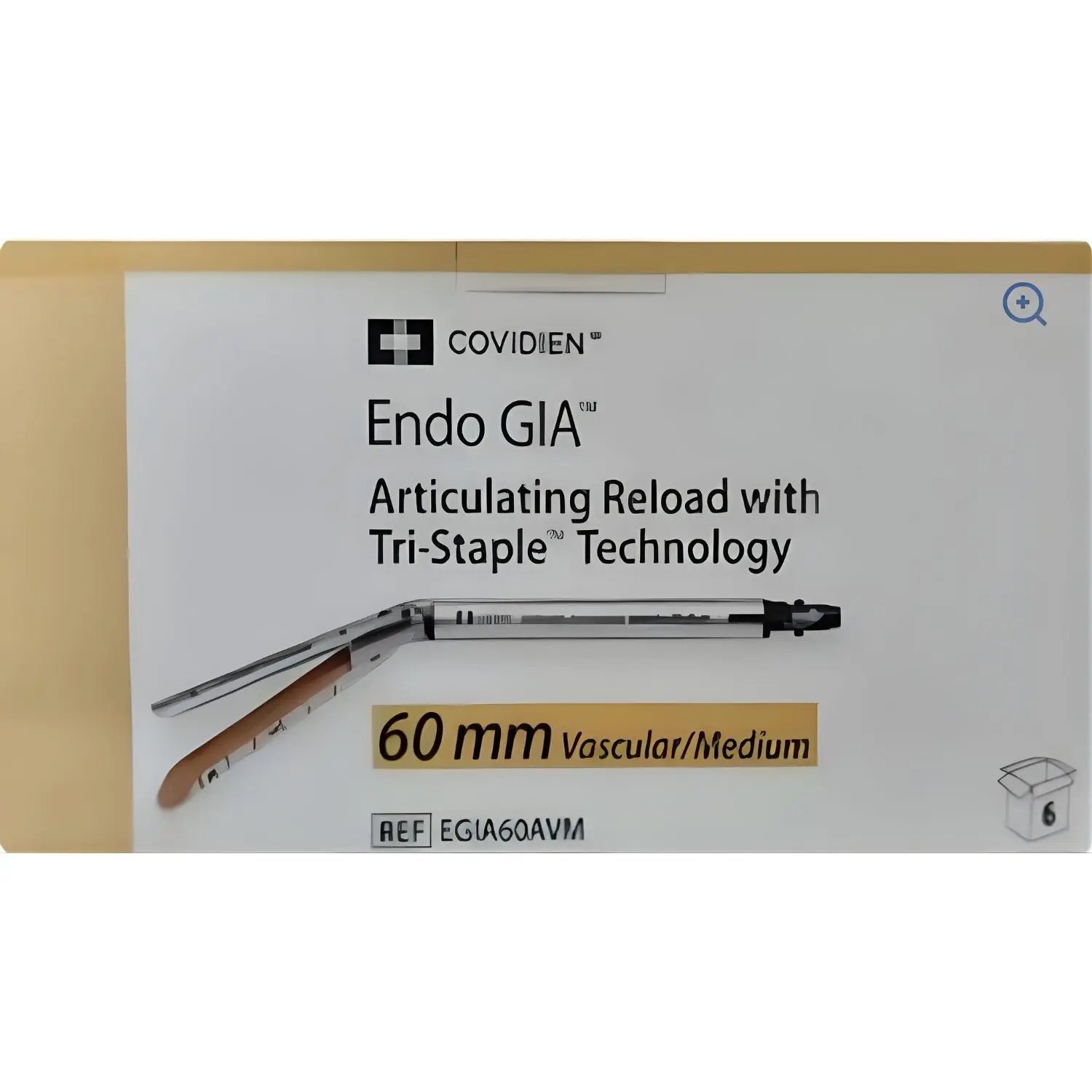 Cartucho de recarga dorado Endo Gia de 60mm