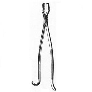 Pinza Lane para hueso de 13 pulgadas (33 cm) MSI de Beracah Medica, con mango liso y diseño resistente para uso médico.