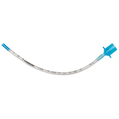 Tubo endotraqueal Spiral Flex de 4.5 mm con alma de acero, sin globo, en paquete de 5 unidades, marca Beracah Medica.