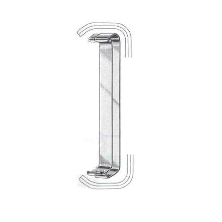 Juego de 2 separadores Farabeuf de 15 cm de la marca Beracah Medica, con mango de madera y diseño ergonómico para procedimientos médicos.