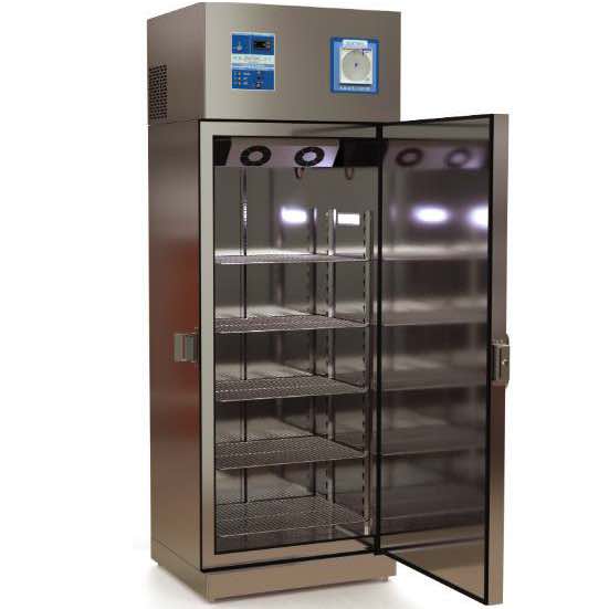 Congelador vertical de 20 pies de acero inoxidable de puerta solida de 0 a -20° con graficador.