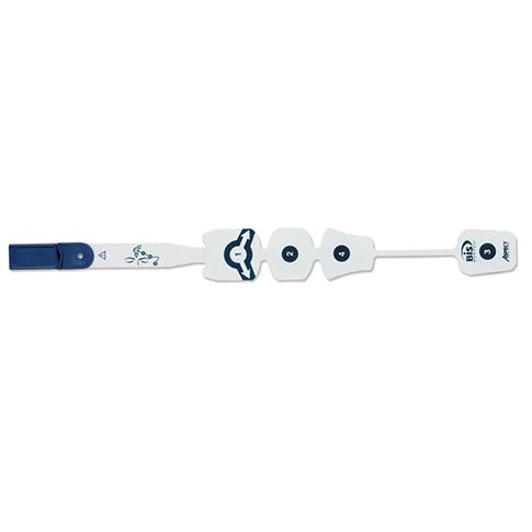 Sensor BIS de 4 electrodos para adultos, accesorios para anestesia de Beracah Médica, caja con 25 piezas.