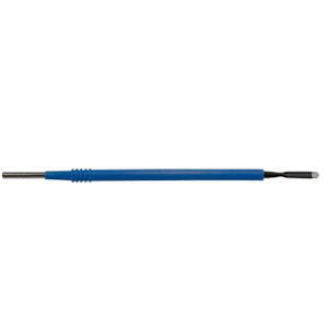 Electrodo de cuchillo extendido MSI de Beracah Médica, caja con 25 unidades, para procedimientos médicos y quirúrgicos.