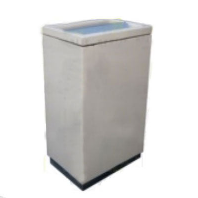 Campana de acero inoxidable MSI de la marca Beracah Medica, mostrada en la imagen con acabado brillante y forma cilíndrica.