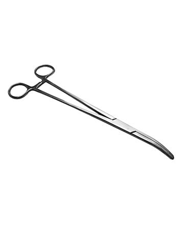 Tijeras Metzenbaum curvas de 25 cm de la marca Beracah Medica, con un diente económico y mango ergonómico para corte preciso.