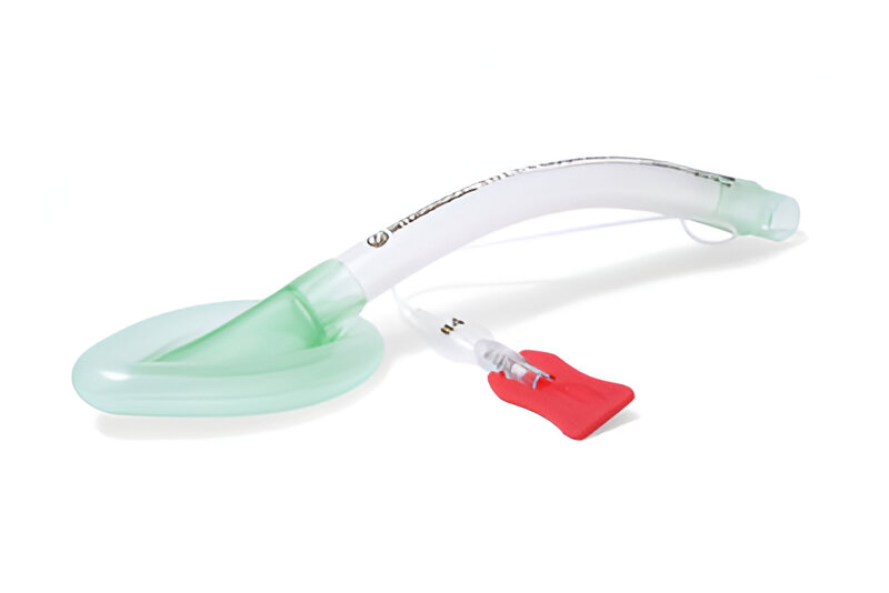 Mascarilla laríngea Solus estándar para adultos medianos, tamaño 4, de la marca Beracah Médica, en color transparente