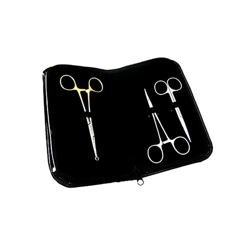 Juego de vasectomía sin bisturi de 4 piezas en acero alemán, herramientas médicas premium de Beracah Médica.