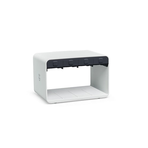 Soporte Efficia Rack para módulos de monitores de paciente, accesorios bergah médica, estructura de metal para equipo médico.
