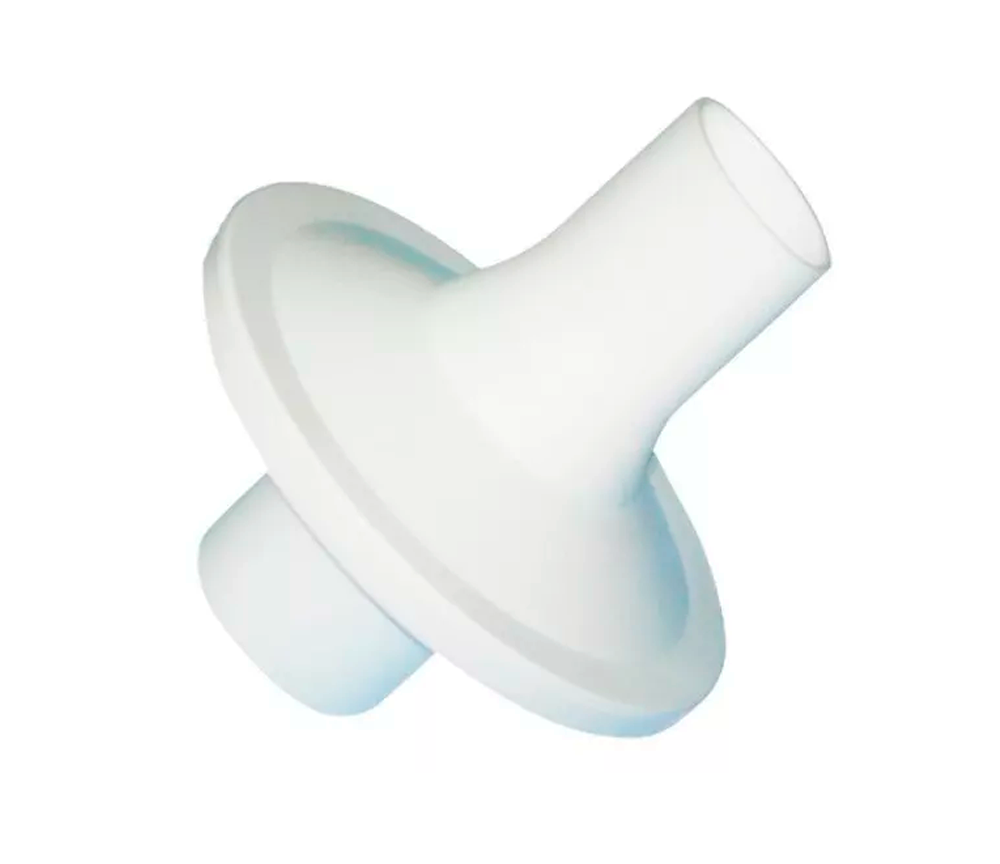 Filtro bacteriano para espirómetro Beracah Medica, paquete de 10, para boquilla ovalada de 28mm, protección y higiene en pruebas respiratorias.