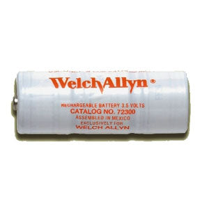 Batería recargable de 3.5V naranja para estuches de diagnóstico, marca Beracah Médica, en imagen con fondo blanco