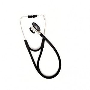 Estetoscopio Beracah Medica Harvey Elite para adultos en color borgoña, con auriculares y diafragma visibles en la imagen.